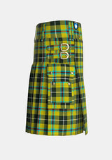 Utility_Cornish_tartan_kilt_right_image_with_pleated_design_and_adjustable_buckles_for_men