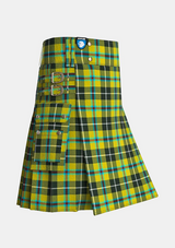 Utility_Cornish_tartan_kilt_side_image_with_pleated_design_and_adjustable_buckles_for_men
