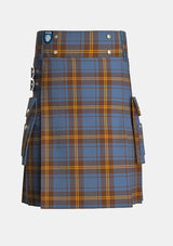 Utility_County_Sligo_Tartan_kilt_front_image_with_pleated_design_and_adjustable_buckles_for_men