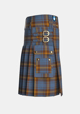 Utility_County_Sligo_Tartan_kilt_right_image_with_pleated_design_and_adjustable_buckles_for_men