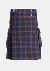 Utility_Crichton_Tartan_7784_kilt_front_image_with_pleated_design_and_adjustable_buckles_for_men