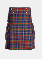 Utility_Crozier_Tartan_1779_kilt_front_image_with_pleated_design_and_adjustable_buckles_for_men