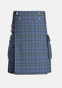 Utility_Cullen_Tartan_10858_kilt_front_image_with_pleated_design_and_adjustable_buckles_for_men