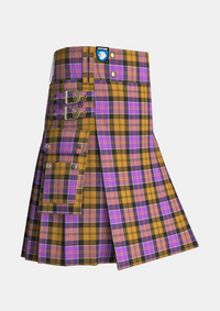 Utility_Culloden_Tartan_1328_kilt_side_image_with_pleated_design_and_adjustable_buckles_for_men