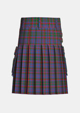 Utility_Cummings_tartan_508_kilt_back_image_with_pleated_design_and_adjustable_buckles_for_men