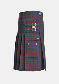 Utility_Cummings_tartan_508_kilt_right_image_with_pleated_design_and_adjustable_buckles_for_men
