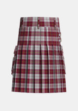 Utility_Cunningham_Dress_Burgundy_Dance_Tartan_1873_kilt_back_image_with_pleated_design_and_adjustable_buckles_for_men