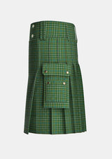Utility_Currie_of_Balilone_Tartan_778_kilt_left_image_with_pleated_design_and_adjustable_buckles_for_men