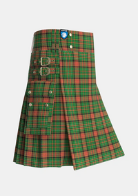 Utility_Dalrymple_of_Castleton_Tartan_7420_kilt_side_image_with_pleated_design_and_adjustable_buckles_for_men