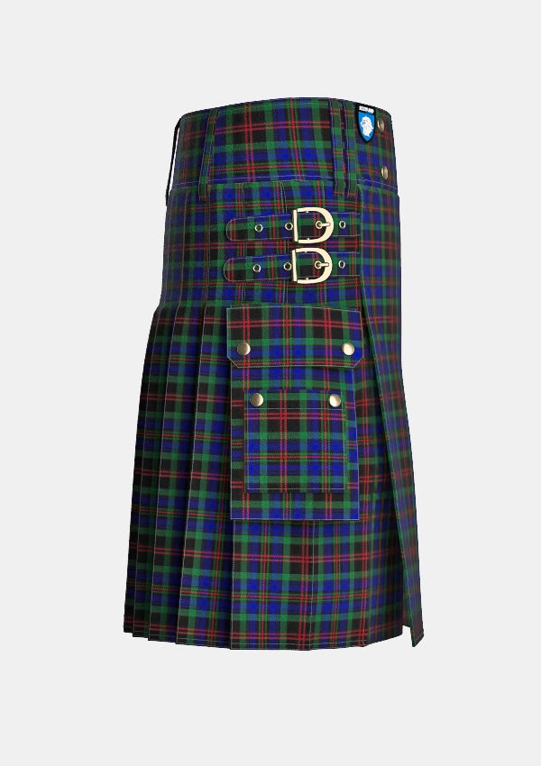 Utility_Daly_Tartan_11608_kilt_right_image_with_pleated_design_and_adjustable_buckles_for_men