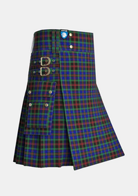 Utility_Daly_Tartan_11608_kilt_side_image_with_pleated_design_and_adjustable_buckles_for_men