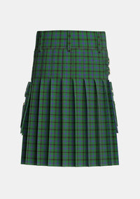 Utility_Davidson_2_Tartan_1332_kilt_back_image_with_pleated_design_and_adjustable_buckles_for_men