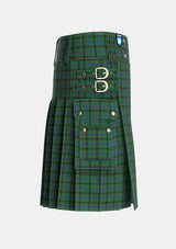 Utility_Davidson_2_Tartan_1332_kilt_right_image_with_pleated_design_and_adjustable_buckles_for_men