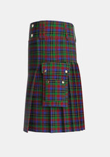 Utility_Deas_Tartan_2153_kilt_left_image_with_pleated_design_and_adjustable_buckles_for_men