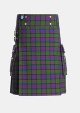 Utility_Denovan_The_Lairdship_of_Personal_Tartan_36_kilt_front_image_with_pleated_design_and_adjustable_buckles_for_men