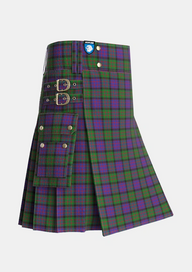 Utility_Denovan_The_Lairdship_of_Personal_Tartan_36_kilt_side_image_with_pleated_design_and_adjustable_buckles_for_men