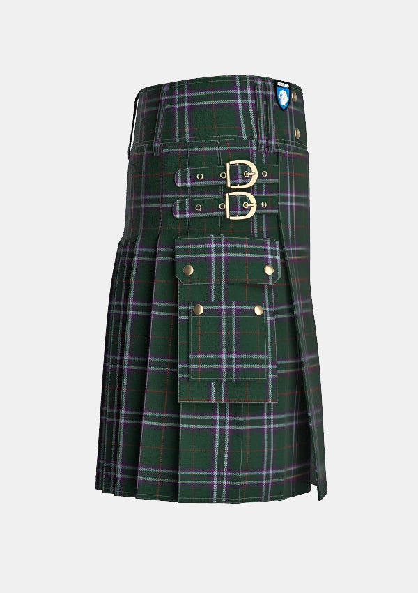 Utility_Devlin_David_Roddie_Tartan_13911_kilt_right_image_with_pleated_design_and_adjustable_buckles_for_men