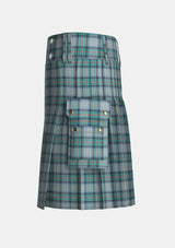 Utility_Diana_Princess_of_Wales_Memorial_Tartan_kilt_left_image_with_pleated_design_and_adjustable_buckles_for_men