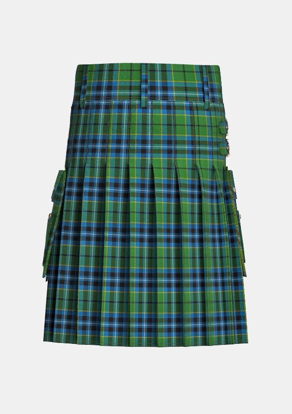 Utility_Dick_Tartan_7183_kilt_back_image_with_pleated_design_and_adjustable_buckles_for_men