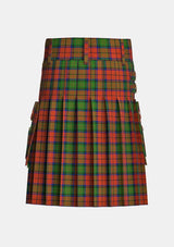 Utility_Dickie_Tartan_4192_kilt_back_image_with_pleated_design_and_adjustable_buckles_for_men