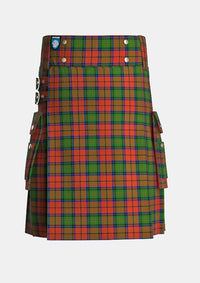 Utility_Dickie_Tartan_4192_kilt_front_image_with_pleated_design_and_adjustable_buckles_for_men