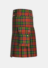 Utility_Dickie_Tartan_4192_kilt_left_image_with_pleated_design_and_adjustable_buckles_for_men