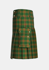 Utility_Dixon_Clyde_Tartan_10966_kilt_left_image_with_pleated_design_and_adjustable_buckles_for_men