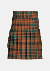 Utility_Docherty_William_Thomas_and_Mary_Bridget_Tartan_kilt_back_image_with_pleated_design_and_adjustable_buckles_for_men