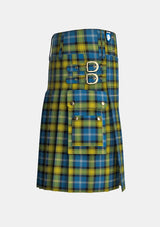 Utility_Doddie_Weir_tartan_12047_kilt_right_image_with_pleated_design_and_adjustable_buckles_for_men
