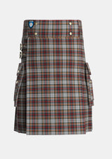 Utility_Douglas_Ancient_Dress_wcwm_Tartan_1310_kilt_front_image_with_pleated_design_and_adjustable_buckles_for_men
