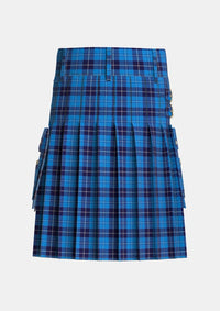 Utility_Douglas_Variation_Tartan_1755_kilt_back_image_with_pleated_design_and_adjustable_buckles_for_men