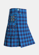 Utility_Douglas_Variation_Tartan_1755_kilt_side_image_with_pleated_design_and_adjustable_buckles_for_men