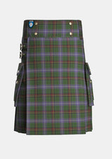 Utility_Dow_Aerlift_Tartan_10704_kilt_front_image_with_pleated_design_and_adjustable_buckles_for_men