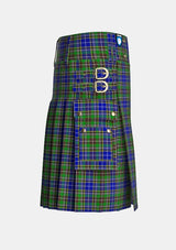Utility_Dowling_Tartan_4708_kilt_right_image_with_pleated_design_and_adjustable_buckles_for_men