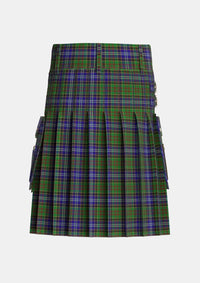 Utility_Drennan_Tartan_4710_kilt_back_image_with_pleated_design_and_adjustable_buckles_for_men