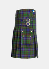 Utility_Drennan_Tartan_4710_kilt_right_image_with_pleated_design_and_adjustable_buckles_for_men