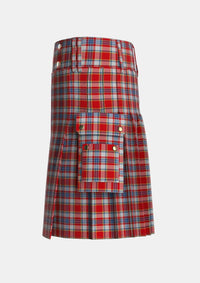 Utility_Drummond_of_Perth_Dress_2_Tartan_1719_kilt_left_image_with_pleated_design_and_adjustable_buckles_for_men