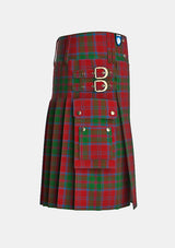 Utility_Drummond_tartan_457_kilt_right_image_with_pleated_design_and_adjustable_buckles_for_men