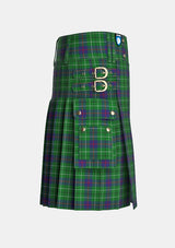 Utility_Duncan_tartan_1112_kilt_right_image_with_pleated_design_and_adjustable_buckles_for_men