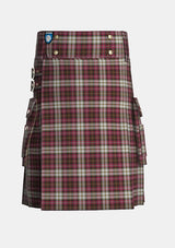 Utility_Dunkeld_Tartan_2423_kilt_front_image_with_pleated_design_and_adjustable_buckles_for_men