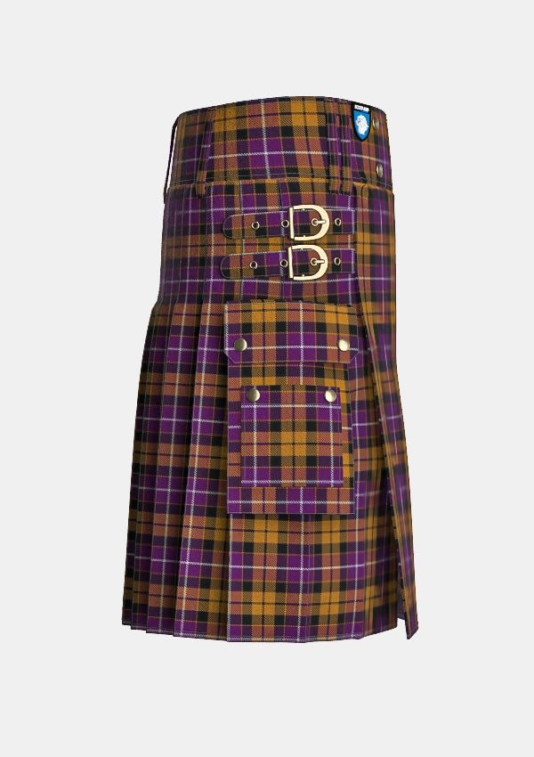 Utility_Dutch_Tartan_1134_kilt_right_image_with_pleated_design_and_adjustable_buckles_for_men