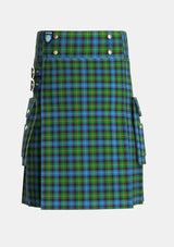 Utility_Dyce_Tartan_291_kilt_front_image_with_pleated_design_and_adjustable_buckles_for_men