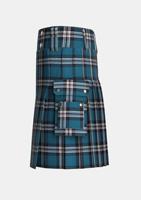 Utility_Earl_of_St_Andrews_tartan_85_kilt_left_image_with_pleated_design_and_adjustable_buckles_for_men