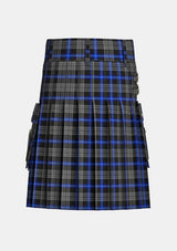Utility_Earthrise_Tartan_kilt_back_image_with_pleated_design_and_adjustable_buckles_for_men