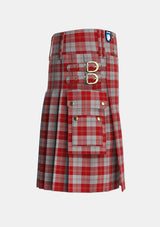 Utility_Erskine_Red_Tartan_1700_kilt_right_image_with_pleated_design_and_adjustable_buckles_for_men