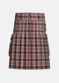 Utility_Etive_Burgundy_Tartan_7576_kilt_back_image_with_pleated_design_and_adjustable_buckles_for_men
