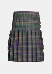 Utility_Fagan_Tartan_13552_kilt_back_image_with_pleated_design_and_adjustable_buckles_for_men