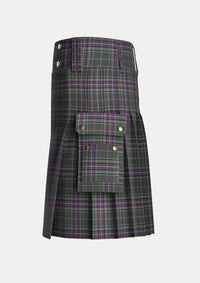 Utility_Fagan_Tartan_13552_kilt_left_image_with_pleated_design_and_adjustable_buckles_for_men