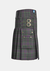 Utility_Fagan_Tartan_13552_kilt_right_image_with_pleated_design_and_adjustable_buckles_for_men