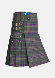 Utility_Fagan_Tartan_13552_kilt_side_image_with_pleated_design_and_adjustable_buckles_for_men